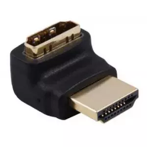 Techly IADAP-HDMI-L kabeļu spraudņu pāreja Melns
