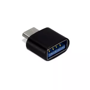 Inter-Tech 88885461 kabeļu spraudņu pāreja USB Type C USB Type A Melns