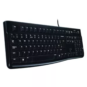 Logitech K120 Corded Keyboard tastatūra USB QWERTZ Swiss Melns