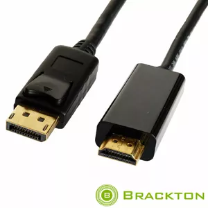  Kabelis Brackton DisplayPort-HDMI 1,50 m melns