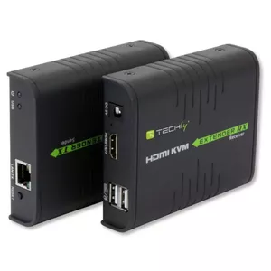Techly IDATA HDMI-KVM2 удлинитель KVM-консоли Передатчик и приемник