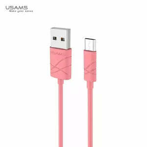 Usams US-SJ039 U-Gee Pro PVC Универсальный Micro USB на USB 1m Кабель Данных и Быстрого 2A Заряда Красный