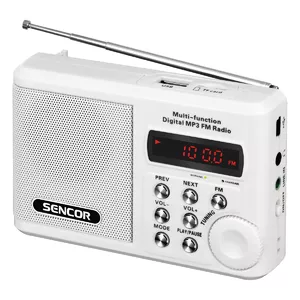 Sencor SRD 215 W radio Analogais Balts
