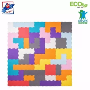 Plastica 91648 EVA Putu Puzluveidīgs grīdas paklājs "Brain Teaser" (40gab.) bērniem no 1+ gada Krāsains