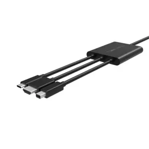 Belkin B2B169 видео кабель адаптер 24 m HDMI + USB Mini DisplayPort Черный