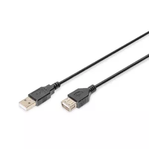 Digitus AK-300200-030-S USB кабель 3 m USB 2.0 USB A Черный