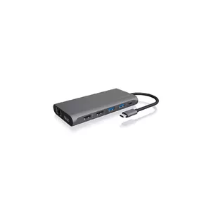 ICY BOX IB-DK4050-CPD Vadu USB 3.2 Gen 1 (3.1 Gen 1) Type-C Antracīts