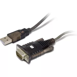 Techly IDATA-USB2-SER-1 seriālais kabelis Melns 1,5 m USB Type-A DB-9