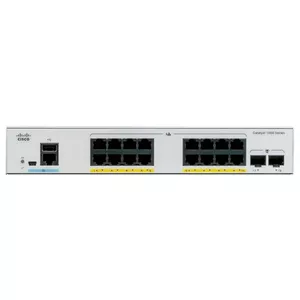 Cisco Catalyst C1000-16T-2G-L tīkla pārslēgs Vadīts L2 Gigabit Ethernet (10/100/1000) Pelēks
