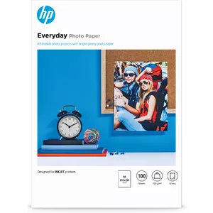 HP Глянцевая фотобумага для ежедневной печати, 100 листов, A4, 210 x 297 мм