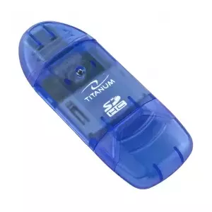 TITANUM TA101B card reader USB 2.0 Blue