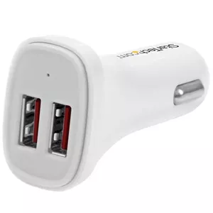 StarTech.com USB2PCARWHS зарядное устройство для мобильных устройств Универсальная Белый Прикуриватель Авто
