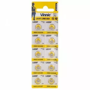 BATG4.VNC10; G4 батарейки Vinnic Alkaline LR626/SR626/377 упаковка 10 гб.