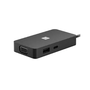 Microsoft USB-C Travel Hub Black USB grafiskais adapteris Melns