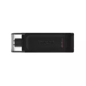 Kingston Technology DataTraveler 70 USB zibatmiņa 64 GB USB Veids-C 3.2 Gen 1 (3.1 Gen 1) Melns