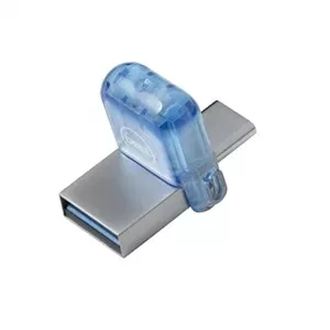 DELL AB135418 USB флеш накопитель 64 GB USB Type-A / USB Type-C 3.2 Gen 1 (3.1 Gen 1) Синий, Серебристый