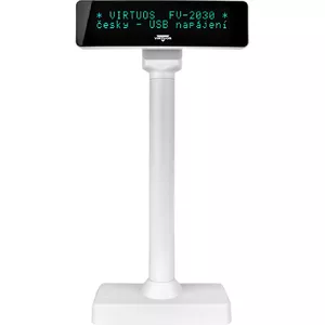 VFD дисплей FV-2030W 2x20, 9 мм, USB, белый