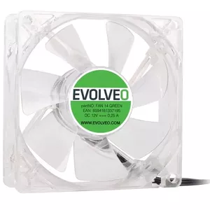 EVOLVEO ventilators 140mm, LED zelený