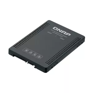 QNAP QDA-A2MAR cieto disku uzglabāšanas sistēma SSD diska korpuss Melns M.2