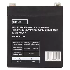 Emos 1201003300 батарейка Перезаряжаемая батарея Герметичная свинцово-кислотная (VRLA)