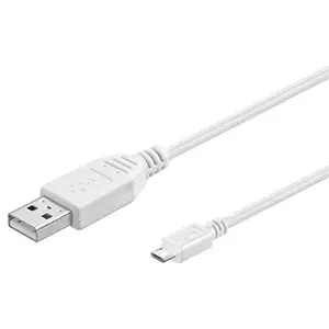PremiumCord Кабель micro USB 2.0, A-B 1 м, белый