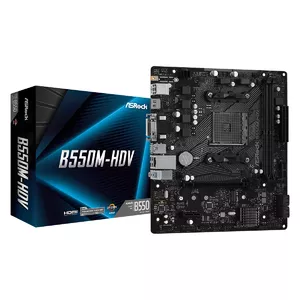 Asrock B550M-HDV AMD B550 Ligzda AM4 mikro ATX