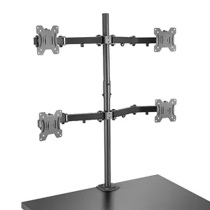 Lindy 40659 подставка / крепление для мониторов 71,1 cm (28") Черный Стол