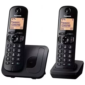 Panasonic KX-TGC212 DECT telefons Zvanītāja ID Melns