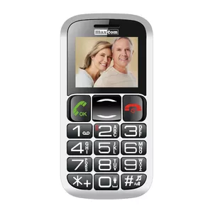 MaxCom MM462 4,57 cm (1.8") 91 g Черный, Серебристый Телефон для пожилых людей