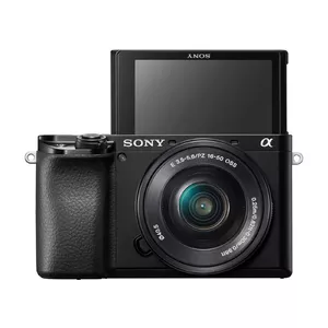 Sony α 6100 + 16-50mm Беззеркальный цифровой фотоаппарат со сменными объективами 24,2 MP CMOS 6000 x 40000 пикселей Черный