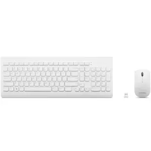 Lenovo GX30W75336 клавиатура Мышь входит в комплектацию USB + Bluetooth QWERTY Белый
