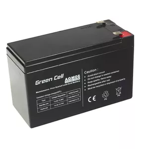 Green Cell AGM06 аккумулятор для ИБП Герметичная свинцово-кислотная (VRLA) 12 V 9 Ah