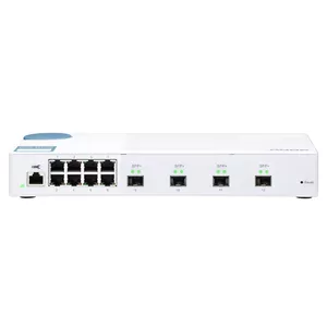 QNAP QSW-M408S tīkla pārslēgs Vadīts L2 Gigabit Ethernet (10/100/1000) Balts