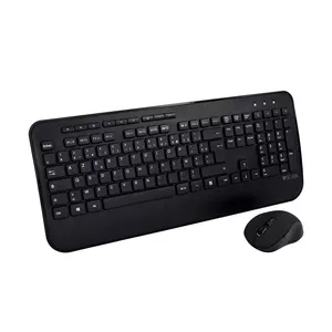 V7 CKW300FR клавиатура Мышь входит в комплектацию Bluetooth Французский Черный