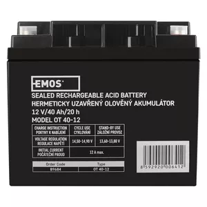 Emos 1201003700 батарейка Перезаряжаемая батарея Герметичная свинцово-кислотная (VRLA)