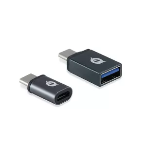 Conceptronic DONN04G гендерный адаптер USB 3.1 Gen 1 Type-C, USB 2.0 Type-C USB 3.1 Gen 1 Type-A, USB 2.0 Micro Черный