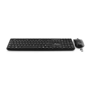 MediaRange MROS107 клавиатура Мышь входит в комплектацию Беспроводной RF QWERTZ Немецкий Черный