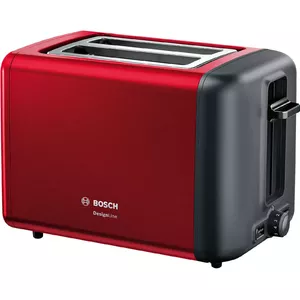 Bosch TAT3P424 тостер 2 ломтик(а) 970 W Черный, Красный