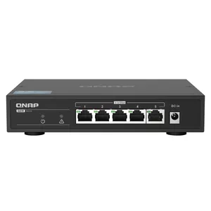 QNAP QSW-1105-5T tīkla pārslēgs Nepārvaldīts Gigabit Ethernet (10/100/1000) Melns