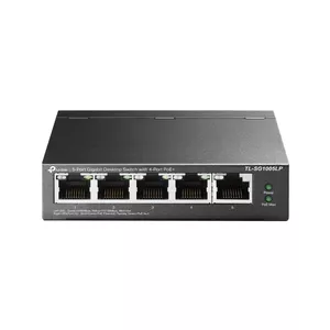 TP-Link TL-SG1005LP tīkla pārslēgs Nepārvaldīts Gigabit Ethernet (10/100/1000) Power over Ethernet (PoE) Melns