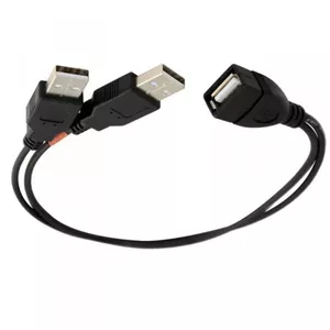 ALLNET 133298 USB кабель USB 2.0 2 x USB A USB A Черный