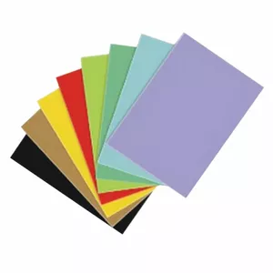 Цветная бумага KASKAD, 64x90 см, 225гр/м2, желтая, 1 лист (№55)
