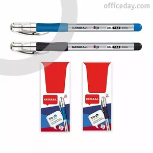 Гелевая ручка NATARAJ ITIP FINE 0,6 мм, черные чернила, 1 шт/упаковка
