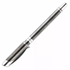 Шариковая ручка CLARO ASTRA SILVER 1,0 мм, серебряный корпус, черные чернила, 1 шт/блистер