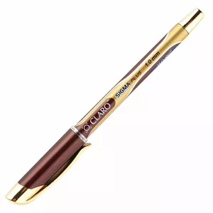 Шариковая ручка CLARO SIGMA GOLD 1,0 мм, золотой корпус, синие чернила (Минимальный заказ 12 шт.)