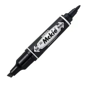 Перманентный маркер ZEBRA MCKIE BOLD 1,0 мм скошенный/4-6 мм наклонный наконечник черный