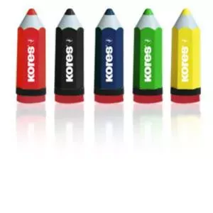 Kores SP35811 точилка для карандашей Ручная точилка для карандашей Разнообразные цвета, Черный, Синий, Зеленый, Красный, Желтый