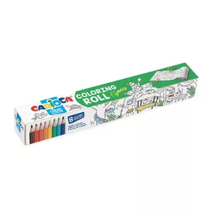 Carioca Coloring Roll + 8 Pencils Jungle Доска-сверток для творчества