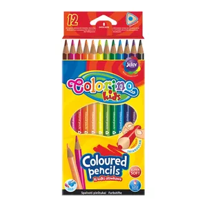 COLORINO KIDS цветные карандаши 12 цветов треугольные