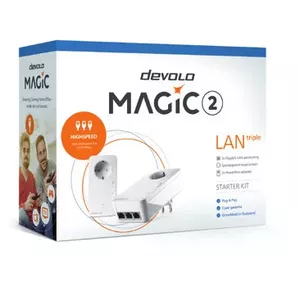Devolo Magic 2 LAN triple 2400 Мбит/с Подключение Ethernet Белый